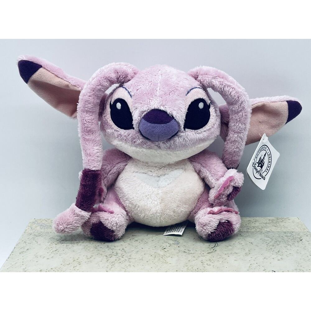 Disney Parks Angel Pink Purple Plush Lilo & Stitch Toy 7" With Tag